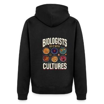 Microbiologiste Microbiologie Laboratoire Biologie des staphylocoques - Veste à capuche bio Premium Unisexe - noir - Dos - Nico (187cm)