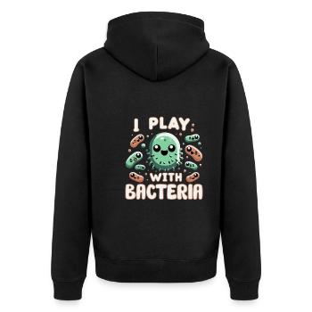 Microbiologiste Microbiologie Laboratoire Biologie des staphylocoques - Veste à capuche bio Premium Unisexe - noir - Dos - Nico (187cm)