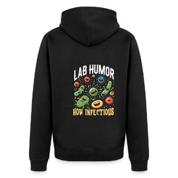 Microbiologiste Microbiologie Laboratoire Biologie des staphylocoques - Veste à capuche bio Premium Unisexe - noir - Dos - Nico (187cm)