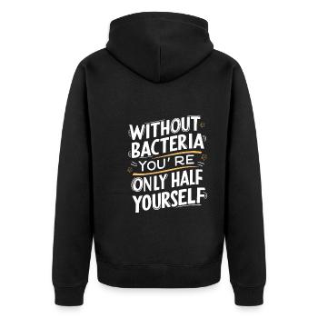 Microbiologiste Microbiologie Laboratoire Biologie des staphylocoques - Veste à capuche bio Premium Unisexe - noir - Dos - Nico (187cm)