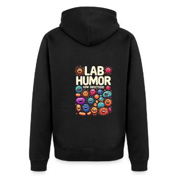Microbiologiste Microbiologie Laboratoire Biologie des staphylocoques - Veste à capuche bio Premium Unisexe - noir - Dos - Nico (187cm)