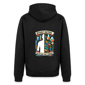 Microbiologiste Microbiologie Laboratoire Biologie des staphylocoques - Veste à capuche bio Premium Unisexe - noir - Dos - Nico (187cm)