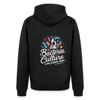 Microbiologiste Microbiologie Laboratoire Biologie des staphylocoques - Veste à capuche bio Premium Unisexe - noir - Dos - Nico (187cm)