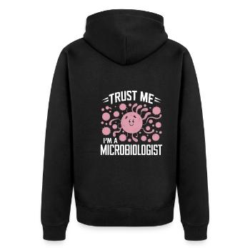 Microbiologiste Microbiologie Laboratoire Biologie des staphylocoques - Veste à capuche bio Premium Unisexe - noir - Dos - Nico (187cm)