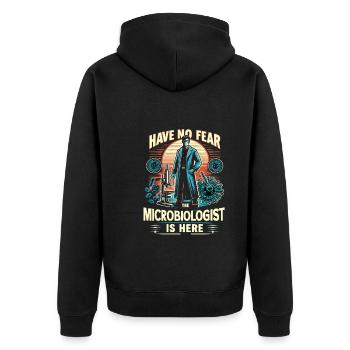 Microbiologiste Microbiologie Laboratoire Biologie des staphylocoques - Veste à capuche bio Premium Unisexe - noir - Dos - Nico (187cm)