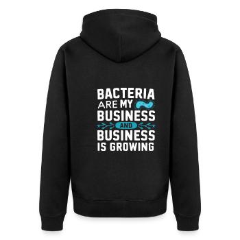 Microbiologiste Microbiologie Laboratoire Biologie des staphylocoques - Veste à capuche bio Premium Unisexe - noir - Dos - Nico (187cm)
