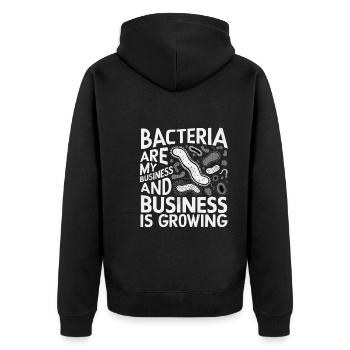 Microbiologiste Microbiologie Laboratoire Biologie des staphylocoques - Veste à capuche bio Premium Unisexe - noir - Dos - Nico (187cm)