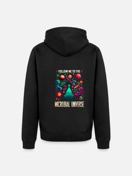 Microbiologist Microbiology Lab Staph Biology - Unisex Premium Organic Zip Hoodie - black