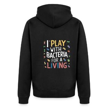 Microbiologiste Microbiologie Laboratoire Biologie des staphylocoques - Veste à capuche bio Premium Unisexe - noir - Dos - Nico (187cm)