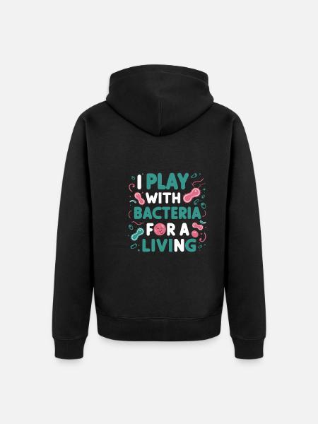 Microbiologist Microbiology Lab Staph Biology - Unisex Premium Organic Zip Hoodie - black