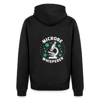 Microbiologiste Microbiologie Laboratoire Biologie des staphylocoques - Veste à capuche bio Premium Unisexe - noir - Dos - Nico (187cm)