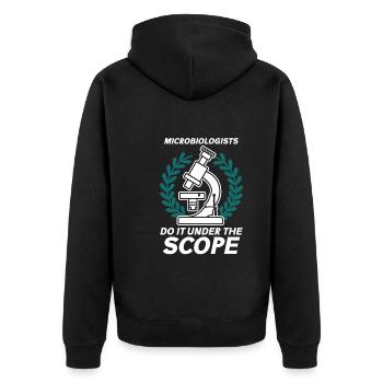 Microbiologiste Microbiologie Laboratoire Biologie des staphylocoques - Veste à capuche bio Premium Unisexe - noir - Dos - Nico (187cm)