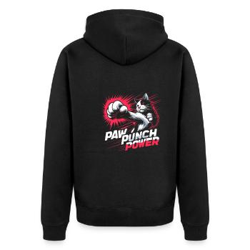 Kung Fu Chinese Kung Fu Asian Kung Fu - Unisex Premium Organic Zip Hoodie - black - Back - Nico (187cm)