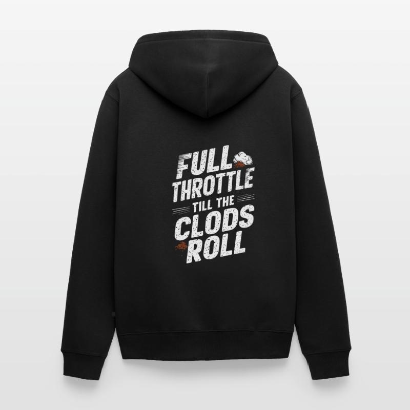 Tractor Pulling Tractor Pulling Tractor Power Farm Unisex Premium Bio Zip Hoodie
