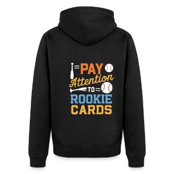 Cartes de Baseball joueur de Baseball Fan de Baseball cadeau - Veste à capuche bio Premium Unisexe - noir - Dos - Nico (187cm)