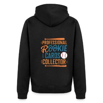 Cartes de Baseball joueur de Baseball Fan de Baseball cadeau - Veste à capuche bio Premium Unisexe - noir - Dos - Nico (187cm)