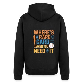 Cartes de Baseball joueur de Baseball Fan de Baseball cadeau - Veste à capuche bio Premium Unisexe - noir - Dos - Nico (187cm)