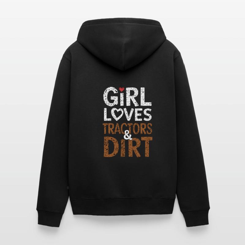 Tractor Pulling Tractor Pulling Tractor Power Farm Unisex Premium Bio Zip Hoodie