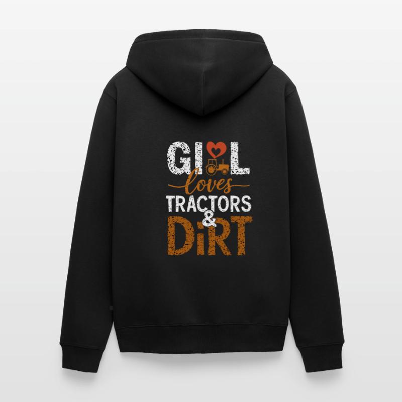 Tractor Pulling Tractor Pulling Tractor Power Farm Unisex Premium Bio Zip Hoodie