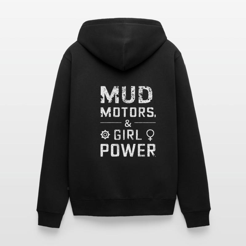 Tractor Pulling Tractor Pulling Tractor Power Farm Unisex Premium Bio Zip Hoodie