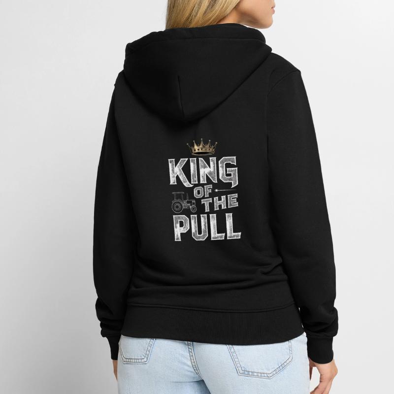 Tractor Pulling Tractor Pulling Tractor Power Farm Unisex Premium Bio Zip Hoodie
