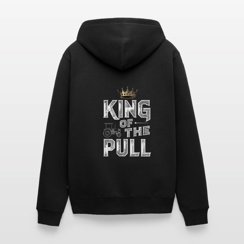 Tractor Pulling Tractor Pulling Tractor Power Farm Unisex Premium Bio Zip Hoodie