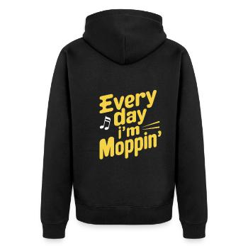 School administrators School staff Caretakers - Unisex Premium Organic Zip Hoodie - black - Back - Nico (187cm)