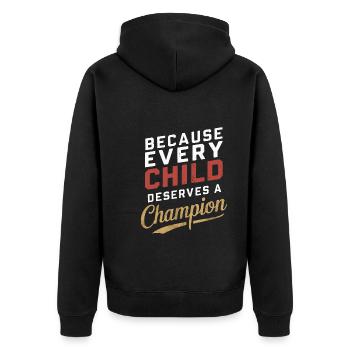 Sonderpädagogik-lehrer „sped Teacher Inclusion“ - Unisex Premium Organic Zip Hoodie - black - Back - Nico (187cm)