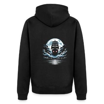 Mysterious disappearances in the Bermuda Triangle - Unisex Premium Organic Zip Hoodie - black - Back - Nico (187cm)