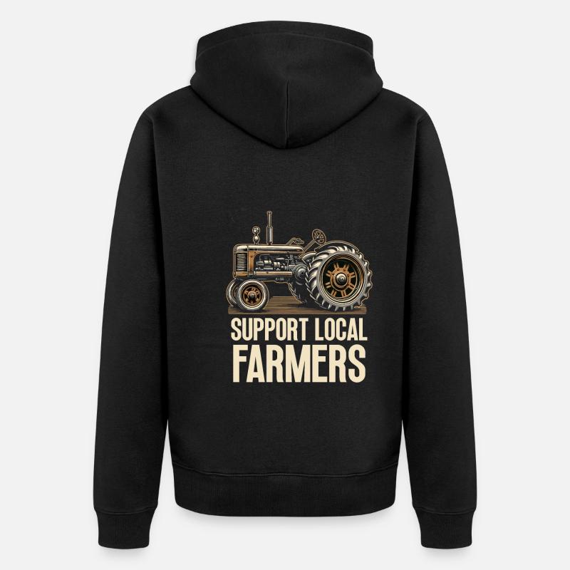 Marché fermier Agriculture Alimentation - Veste à capuche bio Premium Unisexe - noir