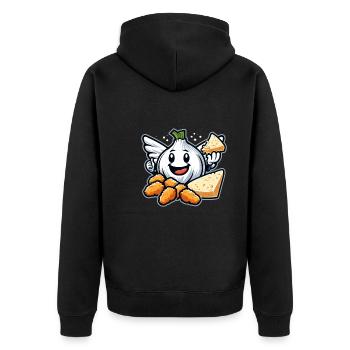 Chicken Wings Wing Hot Cooked Chicken Fast Food - Unisex Premium Organic Zip Hoodie - black - Back - Nico (187cm)