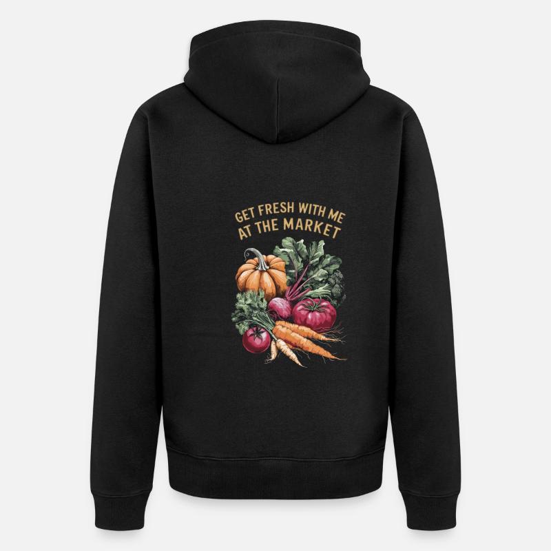 Marché fermier Agriculture Agriculture Alimentation - Veste à capuche bio Premium Unisexe - noir