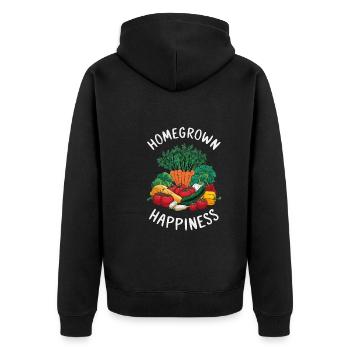 Marché fermier Agriculture Agriculture Alimentation - Veste à capuche bio Premium Unisexe - noir - Dos - Nico (187cm)