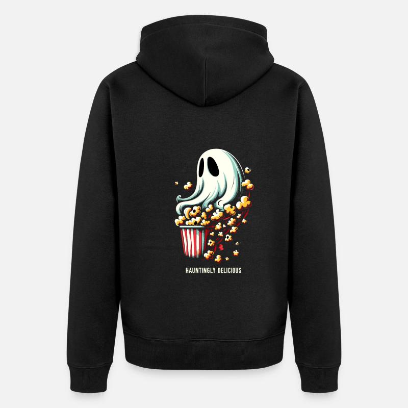 Dicton de pop-corn amusant, pop-corn en rafale - Veste à capuche bio Premium Unisexe - noir
