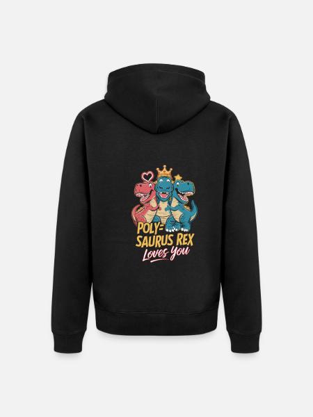 Communauté polyamoureuse Parentalité polyamoureuse - Veste à capuche bio Premium Unisexe - noir