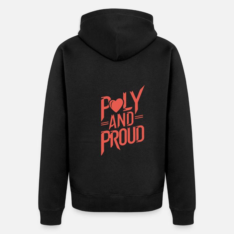 Communauté polyamoureuse Parentalité polyamoureuse - Veste à capuche bio Premium Unisexe - noir