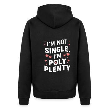 Communauté polyamoureuse Parentalité polyamoureuse - Veste à capuche bio Premium Unisexe - noir - Dos - Nico (187cm)