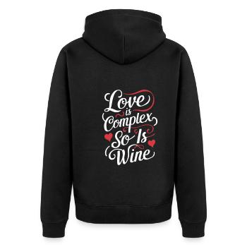Communauté polyamoureuse Parentalité polyamoureuse - Veste à capuche bio Premium Unisexe - noir - Dos - Nico (187cm)