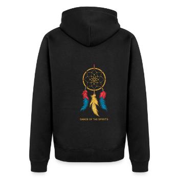 Attrape-rêves Attrape-rêves spirituel bohème - Veste à capuche bio Premium Unisexe - noir - Dos - Nico (187cm)