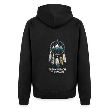 Attrape-rêves Attrape-rêves spirituel bohème - Veste à capuche bio Premium Unisexe - noir - Dos - Nico (187cm)