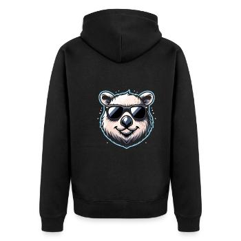 Se sentir Wombat-Tastic aujourd’hui - Wombat drôle - Veste à capuche bio Premium Unisexe - noir - Dos - Nico (187cm)
