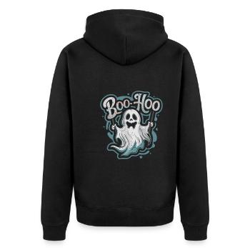 Renouveau de l’emo et mode alternative pour les enfants de la scène - Veste à capuche bio Premium Unisexe - noir - Dos - Nico (187cm)