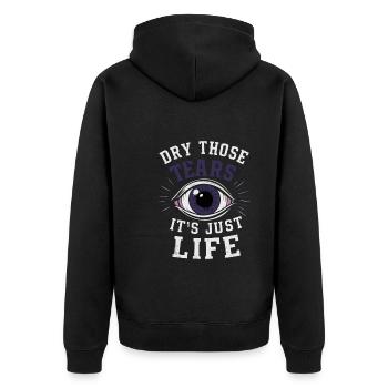 Renouveau de l’emo et mode alternative pour les enfants de la scène - Veste à capuche bio Premium Unisexe - noir - Dos - Nico (187cm)