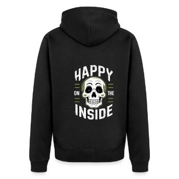 Renouveau de l’emo et mode alternative pour les enfants de la scène - Veste à capuche bio Premium Unisexe - noir - Dos - Nico (187cm)