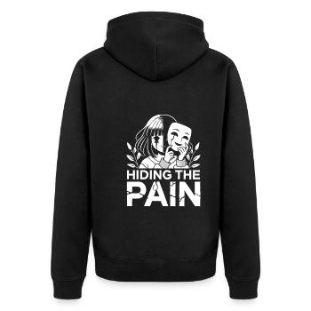 Art de l’anime et esthétique gothique pour la mode alternative - Veste à capuche bio Premium Unisexe - noir - Dos - Nico (187cm)
