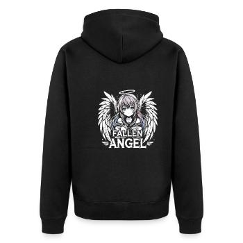 Art de l’anime et esthétique gothique pour la mode alternative - Veste à capuche bio Premium Unisexe - noir - Dos - Nico (187cm)