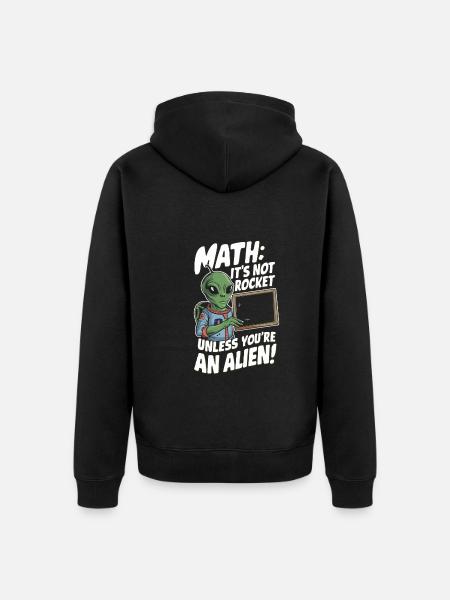 Lehrerleben Extraterrestrisches Sci-Fi Abenteuer - Unisex Premium Bio Zip Hoodie - Schwarz