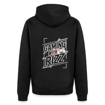 Rizzler Culture Gaming Life Rizzler Citations - Veste à capuche bio Premium Unisexe - noir - Dos - Nico (187cm)