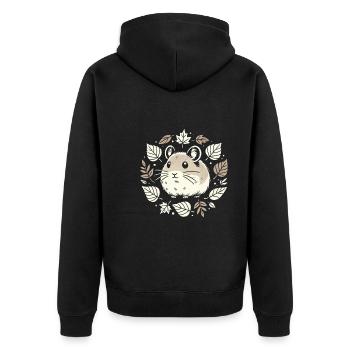 Design américain Pika Lover pour Pika - Veste à capuche bio Premium Unisexe - noir - Dos - Nico (187cm)