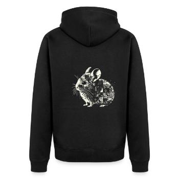 Design américain Pika Lover pour Pika - Veste à capuche bio Premium Unisexe - noir - Dos - Nico (187cm)